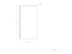 Aplique de Pared Exterior LED 10W Iluminación Doble Cara Rectangular Blanco Luming II 4000K Blanco Neutro