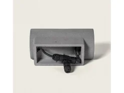 Aplique de Pared Exterior LED Regulable 12W Cemento Brinvo Gris Piedra