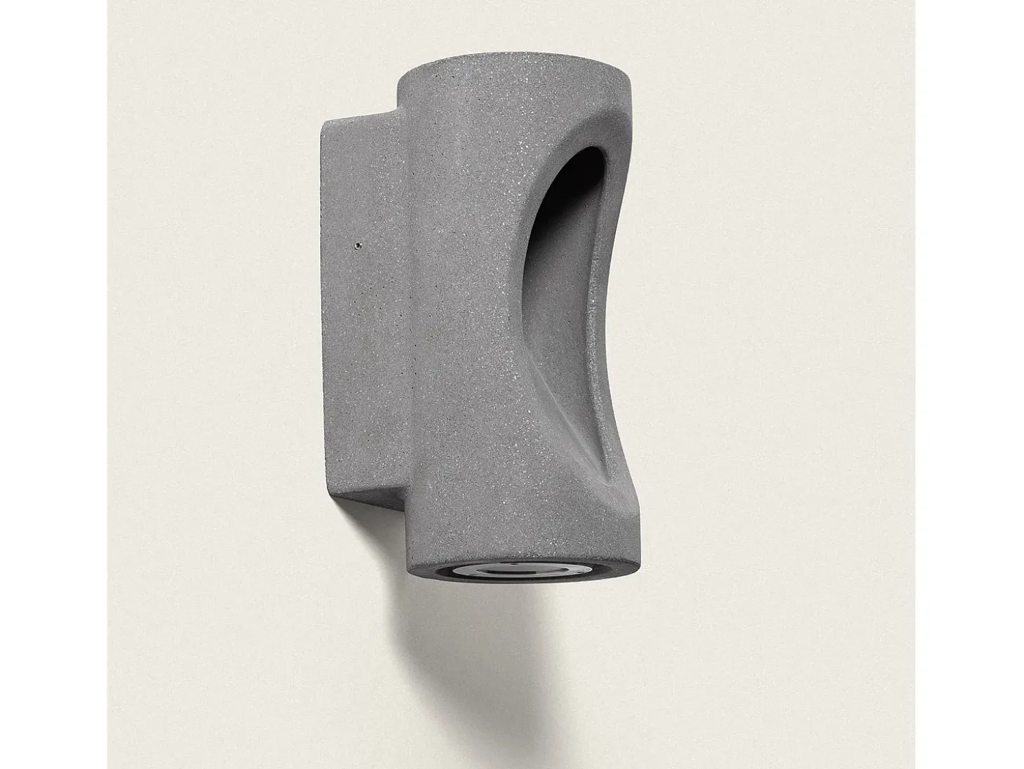 Aplique de Pared Exterior LED Regulable 12W Cemento Brinvo Gris Piedra