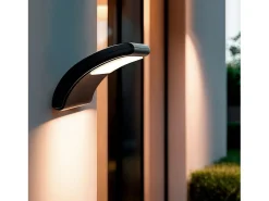 Aplique de Pared Exterior LED 6W Iluminación Rectangular Negro Wilbert Negro Mate