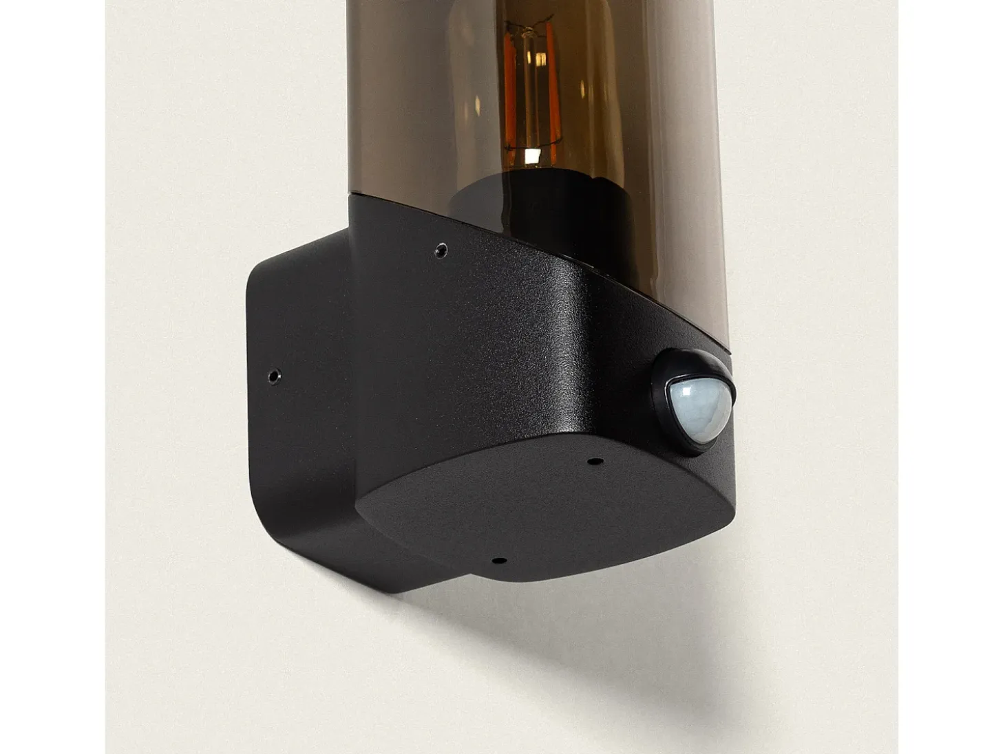 Aplique de Pared Exterior con Sensor PIR Pelly Negro