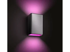 Aplique de Pared Exterior LED White Color 2x8W Hue Resonate Inox