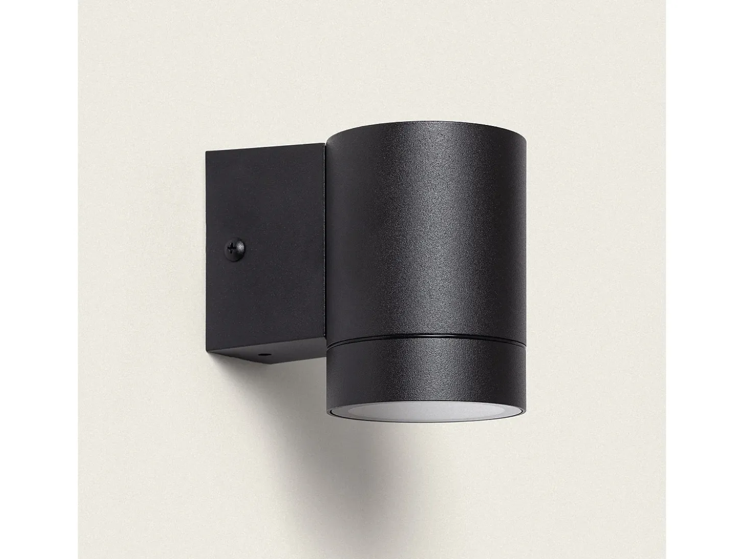 Aplique de Pared Exterior Aluminio Negro Oakham Negro