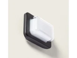 Aplique de Pared Exterior LED 10W Iluminación Rectangular Negro Gulpos Negro Mate
