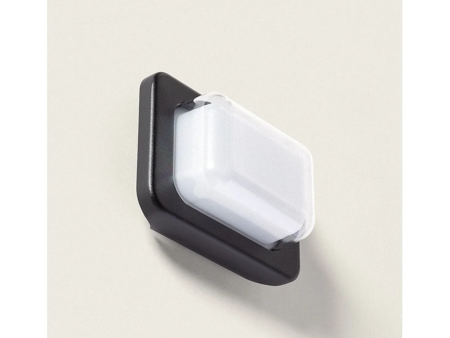 Aplique de Pared Exterior LED 10W Iluminación Rectangular Negro Gulpos Negro Mate