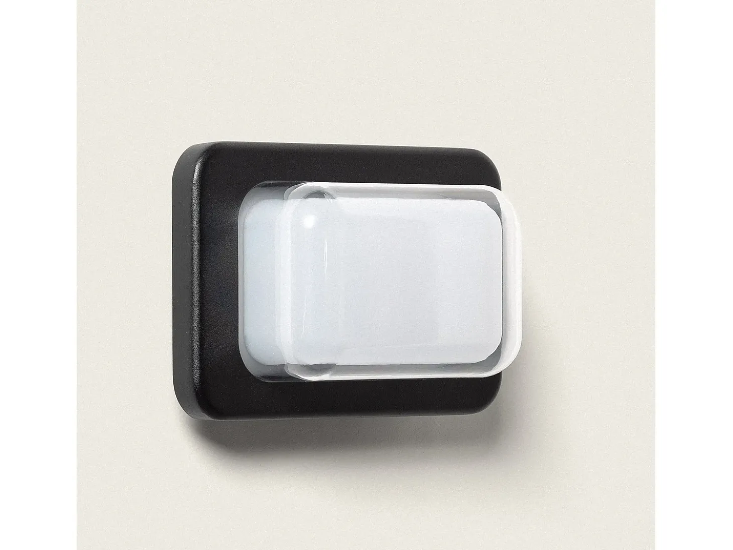 Aplique de Pared Exterior LED 10W Iluminación Rectangular Negro Gulpos Negro Mate
