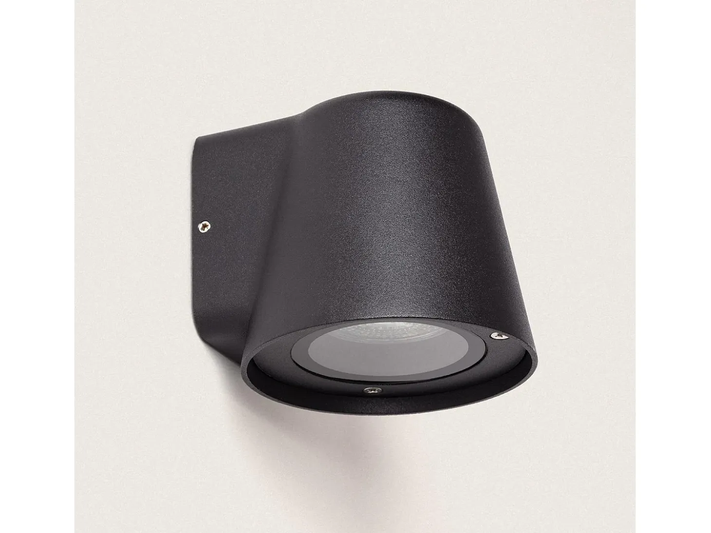 Aplique de Pared Exterior Aluminio Darjan Oroco II Negro Mate