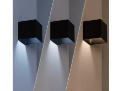 Aplique de Pared Exterior Solar LED 2W con Detector de Movimiento Radar Eros 3000K Blanco Cálido