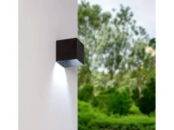 Aplique de Pared Exterior Solar LED 2W con Detector de Movimiento Radar Eros 3000K Blanco Cálido