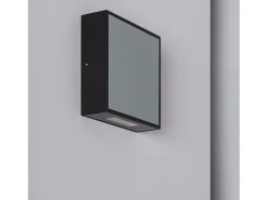 Aplique de Pared Exterior LED 6W Aluminio Roma Gris 3000K Blanco Cálido