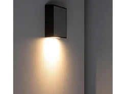 Aplique de Pared Exterior LED 6W Aluminio Roma Gris 3000K Blanco Cálido