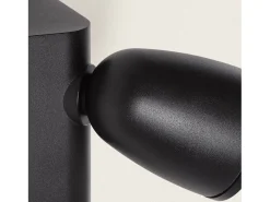 Aplique de Pared Exterior Aluminio con Detector de Movimiento Abel Negro