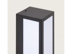 Aplique de Pared Exterior Acero Inoxidable con Detector de Movimiento Gakom Opal Negro