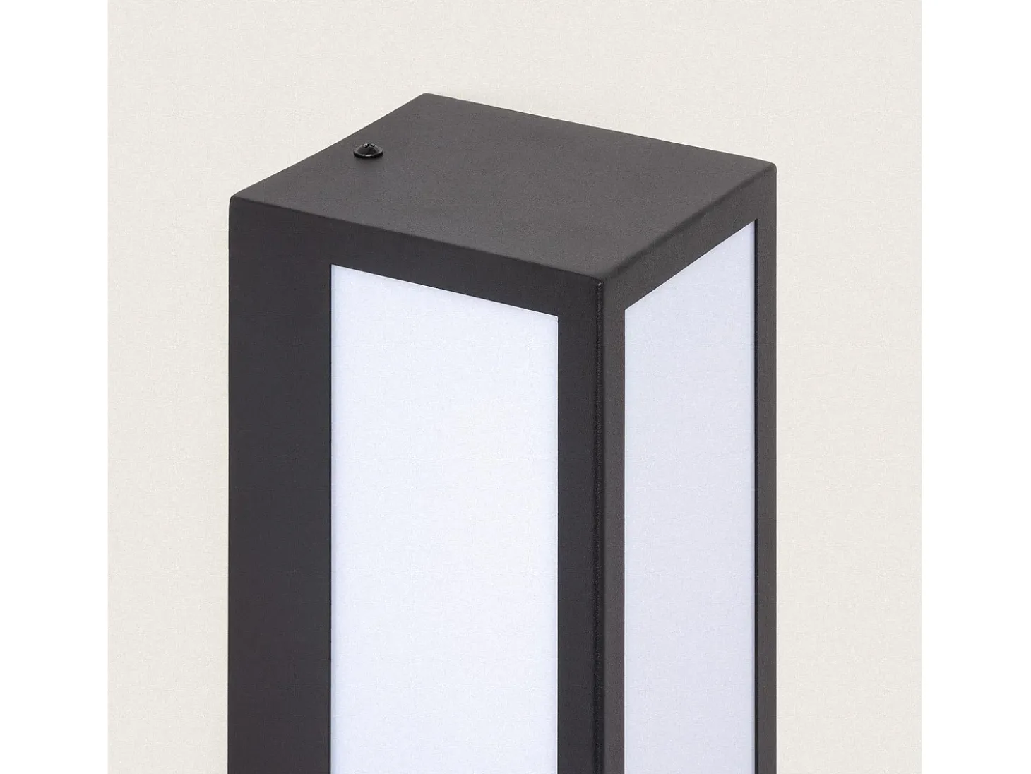Aplique de Pared Exterior Acero Inoxidable con Detector de Movimiento Gakom Opal Negro