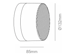 Aplique de pared LED Beneito Faure Oma de 8 W, IP65, interruptor CCT 2000 K/2800 K/4000 K, aplique vintage de aluminio, color turquesa