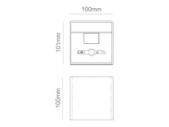 Aplique de pared LED Beneito Faure Lek Sensor con sensor de movimiento, 6 W, 3000 K, carga USB-C, IP54 - Lámpara de techo blanca