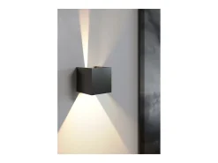 Aplique de pared LED blanco IP54 6,8W con aletas orientables 4000k