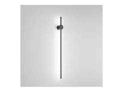 Aplique de pared LED CLOCK en aluminio 20W 3000K Perenz 97 cm Negro