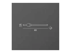 Aplique de pared LED CLOCK en aluminio 12W 3000K Perenz 65 cm Negro
