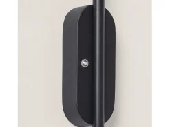 Aplique de Pared LED con Batería USB Recargable Metal Aura Negro