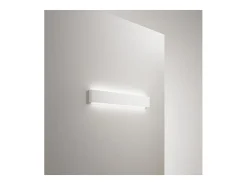 Aplique de pared LED de 18 W, pintable en yeso blanco mate, 3000 K, 1440 lm, difusor coloreable - Perenz - Blanco