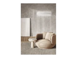 Aplique de pared LED de 18 W, pintable en yeso blanco mate, 3000 K, 1440 lm, difusor coloreable - Perenz - Blanco