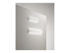 Aplique de pared LED de 18 W, pintable en yeso blanco mate, 3000 K, 1440 lm, difusor coloreable - Perenz - Blanco