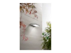 Aplique de pared LED Giro - 14 W, 3000 K, regulable 340°, 1120 lm, IP54, 15 x 5 x 16 cm, gris claro - Perenz