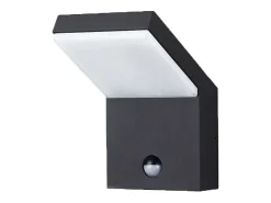 Aplique de pared LED IP54 18W con sensor, Blanco 2200K/2700K/3000K, sensor de movimiento y sensor crepuscular