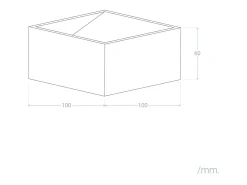 Aplique de Pared LED 6W de Aluminio Iluminación Doble Cara Lico Blanco 4000K Blanco Neutro