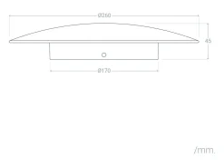 Aplique de Pared LED 18W de Aluminio Iris Blanco 3000K Blanco Cálido