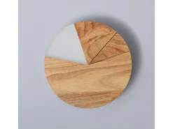 Aplique de Pared LED 18W de Madera Farmaajo Natural
