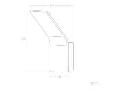 Aplique de Pared LED 6W de Aluminio Lerna Blanco 2700K Blanco Cálido