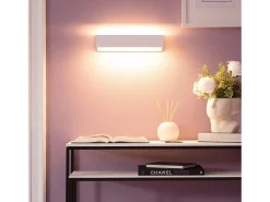 Aplique de Pared LED 10W de Aluminio Temis Blanco 3000K Blanco Cálido
