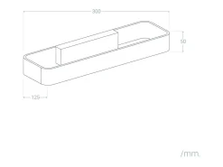 Aplique de Pared LED 9W de Aluminio Deves Negro 2700K Blanco Cálido