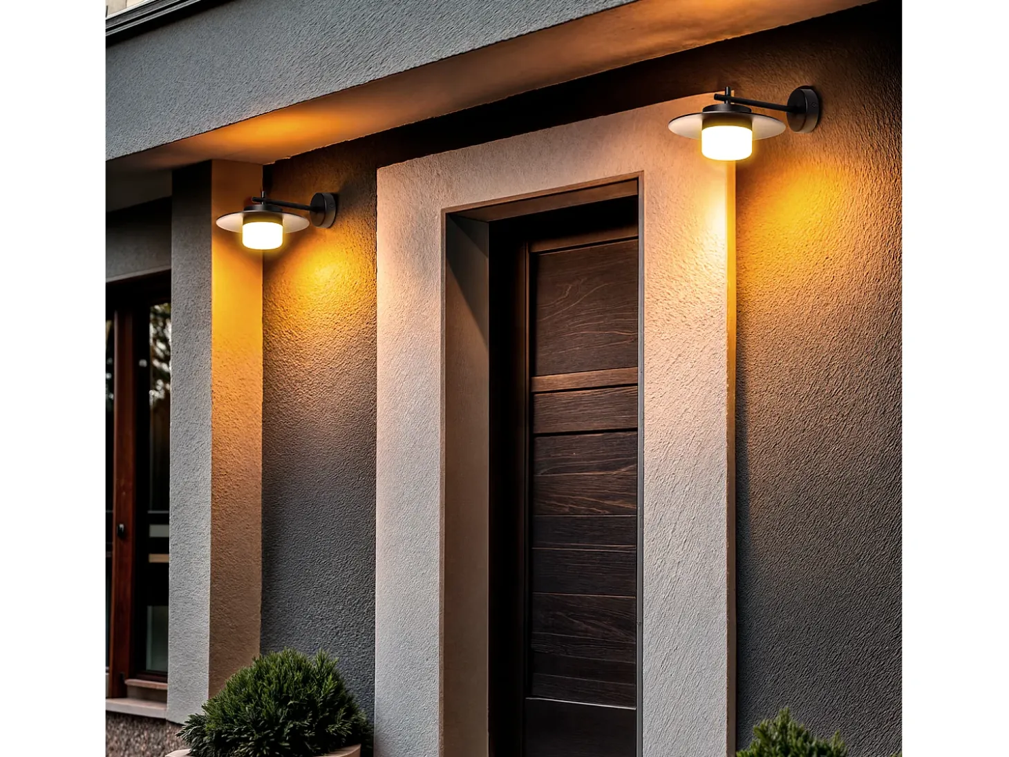 Aplique de Pared LED 6W Exterior Aluminio Kaepp Negro