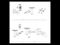 Aplique de pared Mac blanco - Aplique LED de 12 W con interruptor CCT 2700K/3200K/4000K, aplique de pared de aluminio - Beneito & Faure