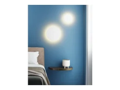 Aplique de pared Mac Mini blanco - Aplique LED de 6 W con interruptor CCT, 2700 K/3200 K/4000 K, aluminio, 360 grados - Beneito & Faure
