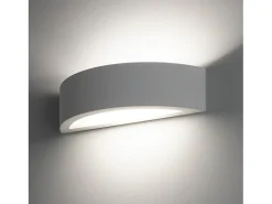 Aplique de pared moderna de yeso blanco minimalista 30cm Tony