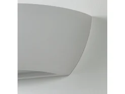Aplique de pared moderno en cerámica blanca minimalista Salem
