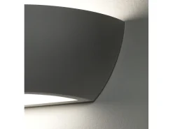 Aplique de pared moderno en cerámica blanca minimalista Salem