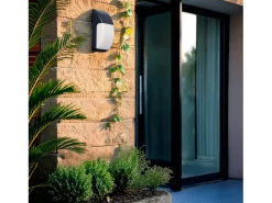 Aplique de Pared para Exterior Titus Negro