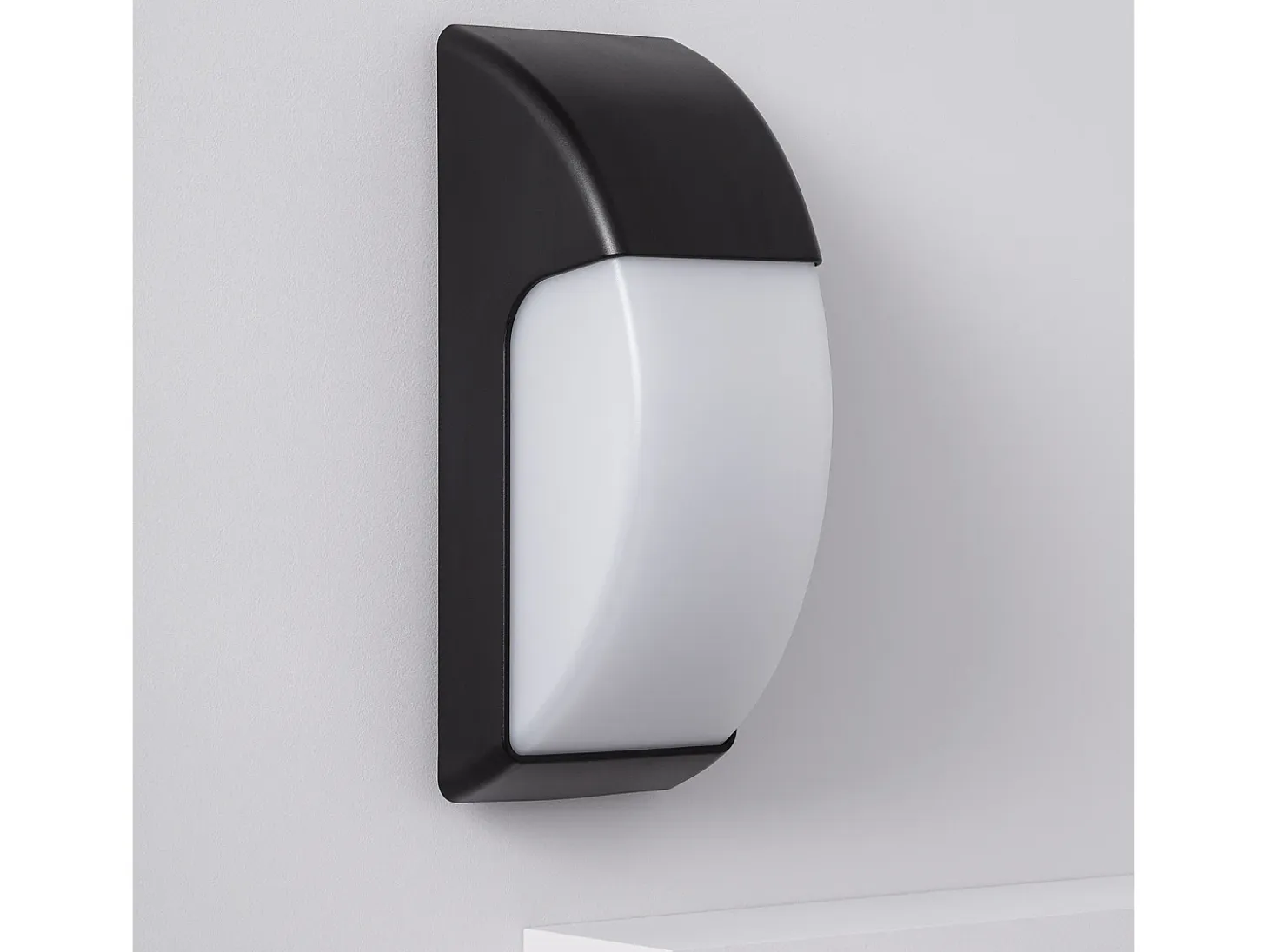 Aplique de Pared para Exterior Titus Negro