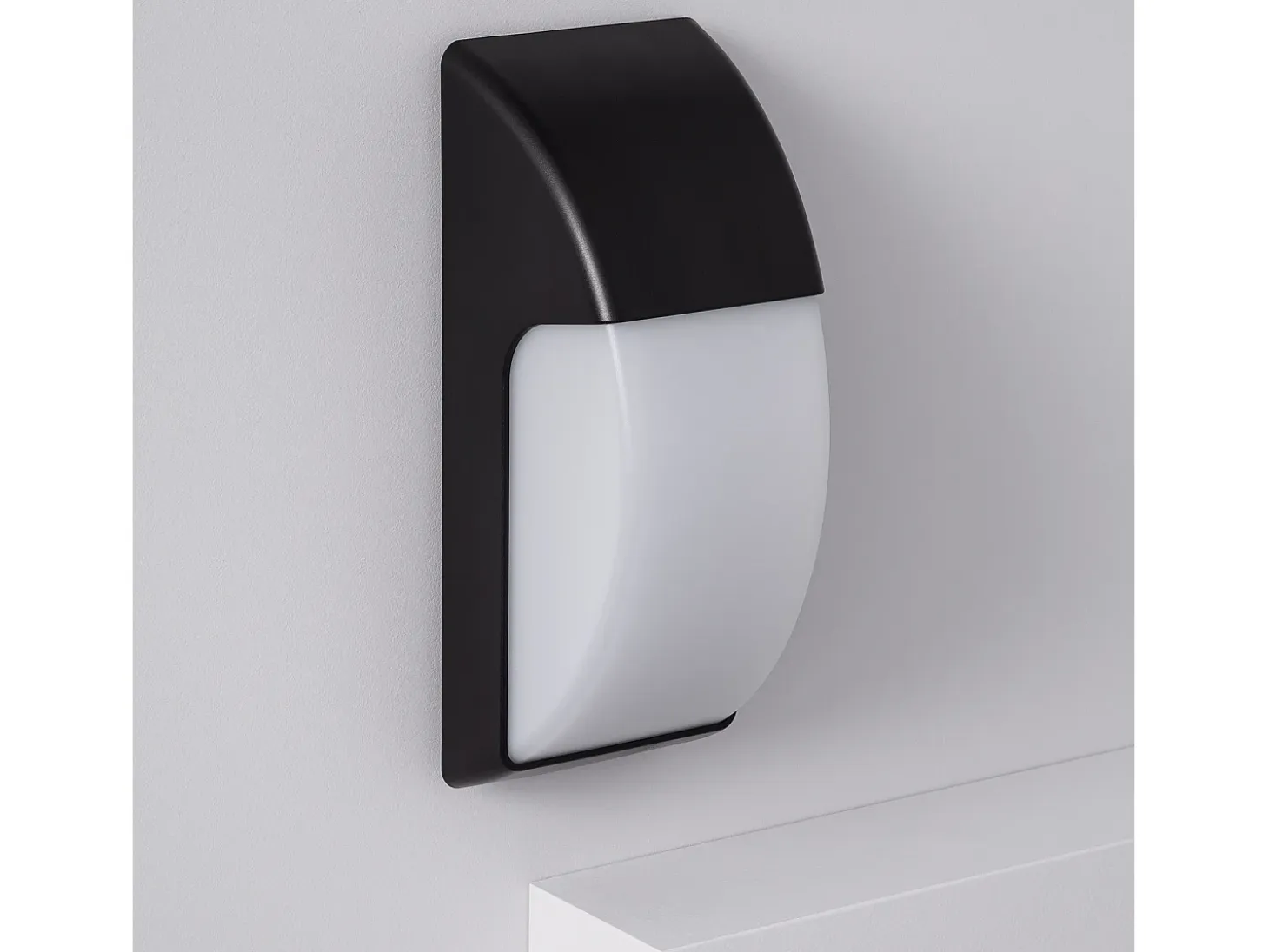 Aplique de Pared para Exterior Titus Negro