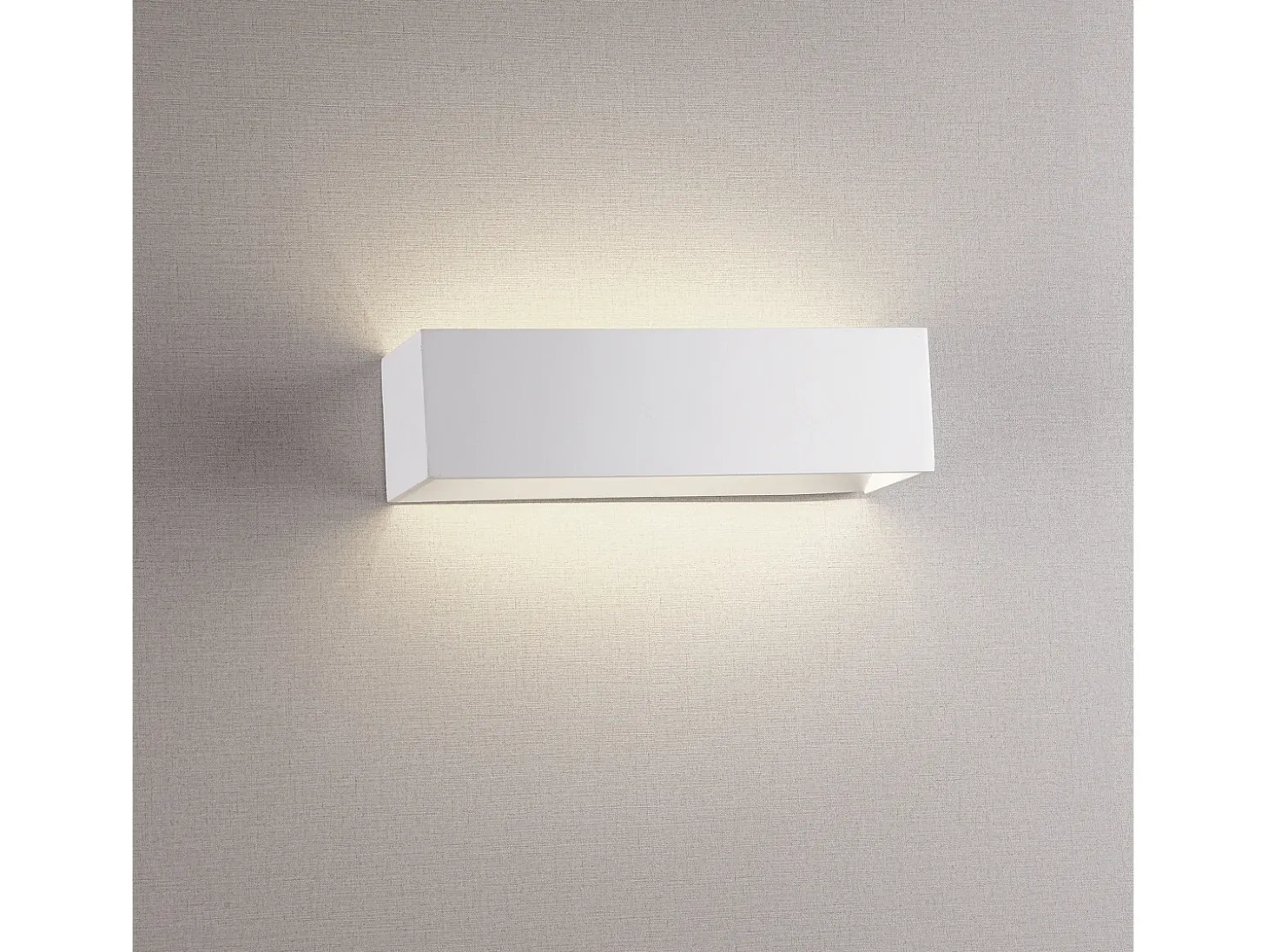 Aplique de pared RETT de estilo moderno - Longitud 25 cm - LED SMD 8W - 790lm -3K - up&down - aluminio - aluminio cepillado - IP20