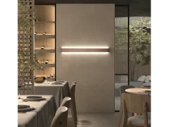 Aplique de pared RETT de estilo moderno - Longitud 90 cm - LED SMD 24W - 2270lm -3K - up&down - aluminio - bronce - IP20