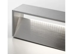 Aplique de pared RETT de estilo moderno - Longitud 90 cm - LED SMD 24W - 2270lm -3K - up&down - aluminio - blanco - IP20