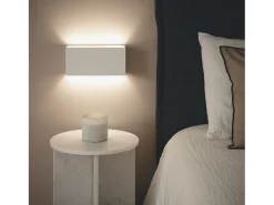 Aplique de Pared Yeso Ebin Square Blanco