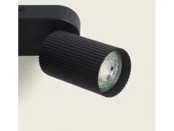Aplique de Techo Aluminio Aritz 3 Foco Negro