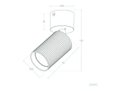 Aplique de Techo Aluminio Aritz 1 Foco Bronce